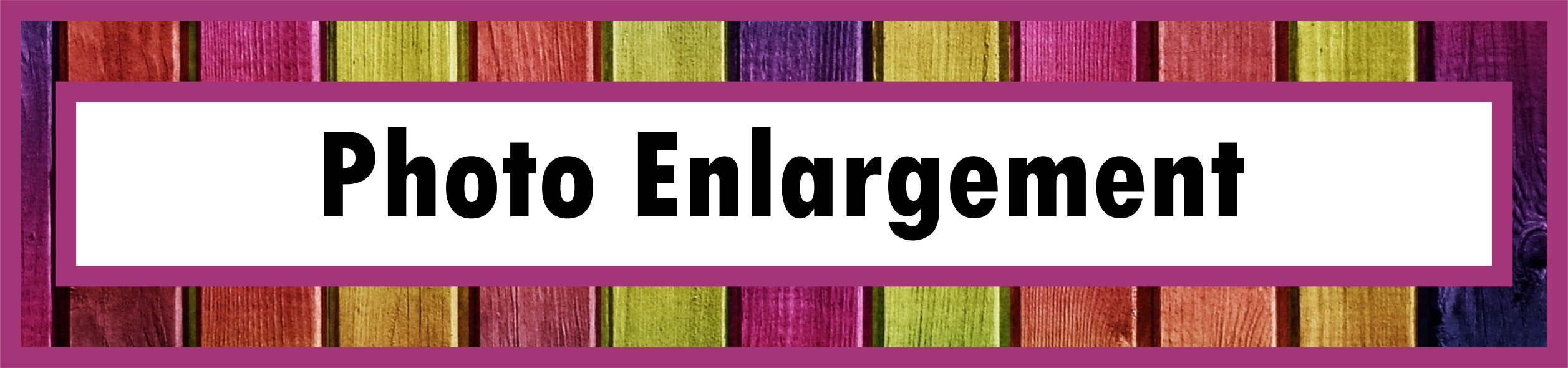 Products button for Photo Enlargement